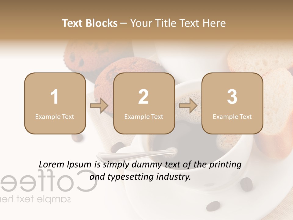 Composition Brown Spoon PowerPoint Template