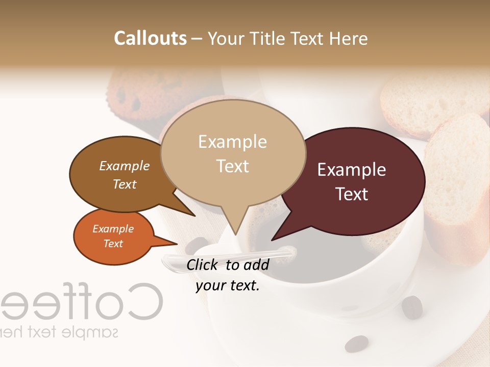 Composition Brown Spoon PowerPoint Template