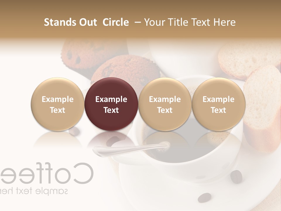 Composition Brown Spoon PowerPoint Template