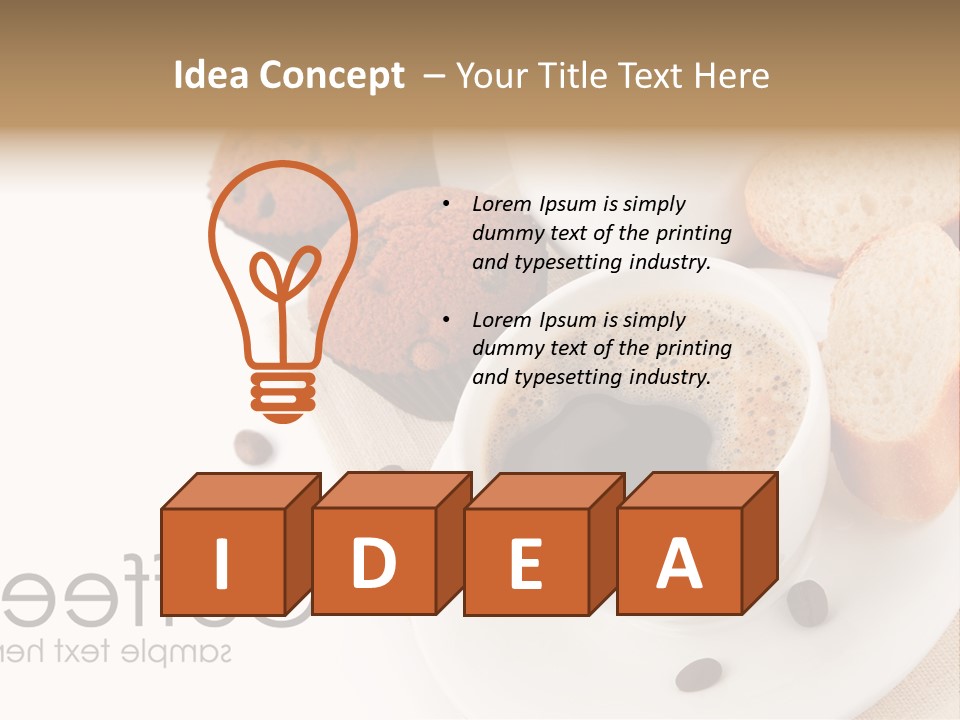 Composition Brown Spoon PowerPoint Template