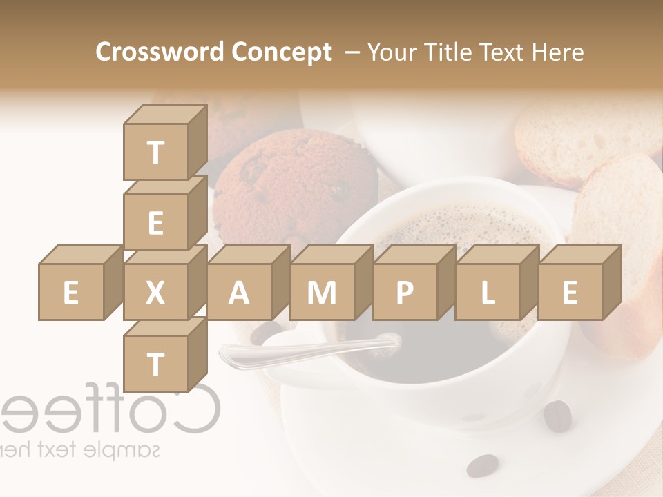 Composition Brown Spoon PowerPoint Template