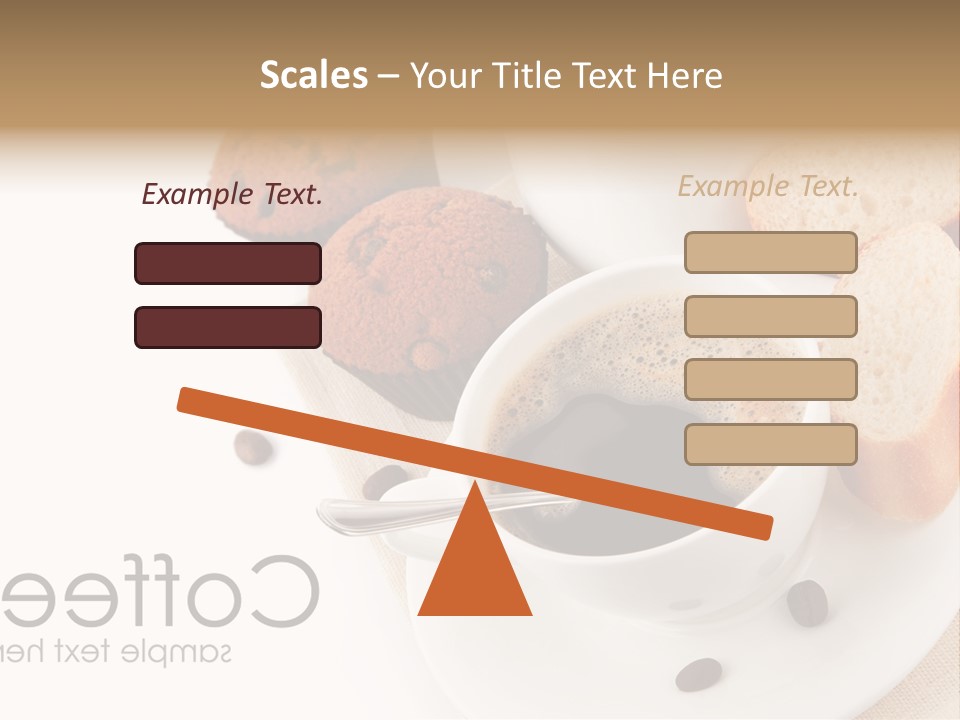 Composition Brown Spoon PowerPoint Template