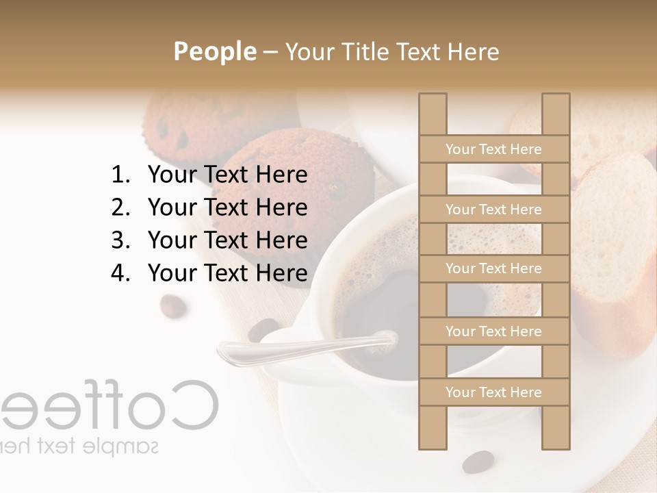 Composition Brown Spoon PowerPoint Template