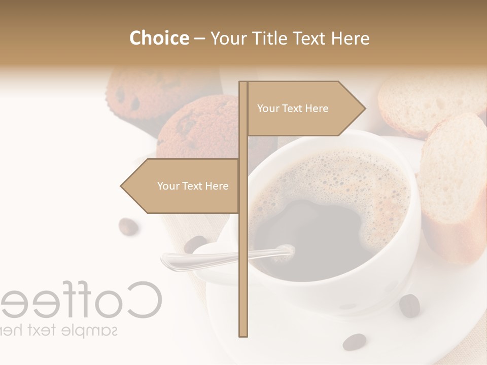 Composition Brown Spoon PowerPoint Template