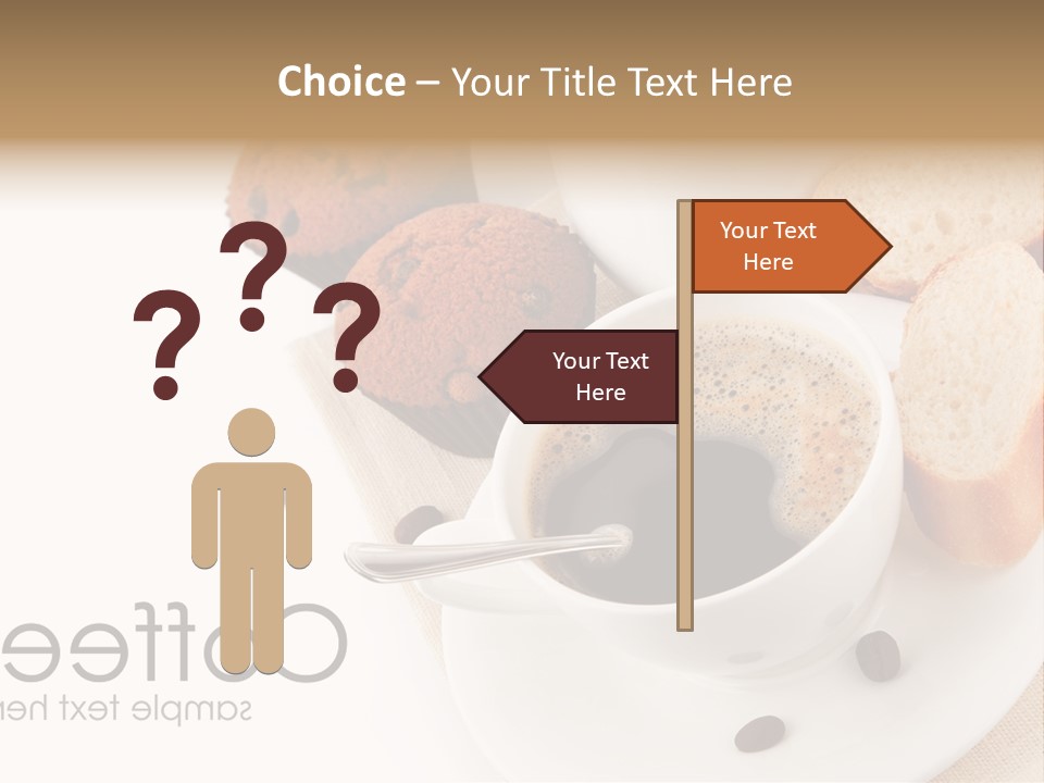 Composition Brown Spoon PowerPoint Template