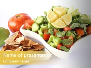 Cucumber Diet Fattouche PowerPoint Template