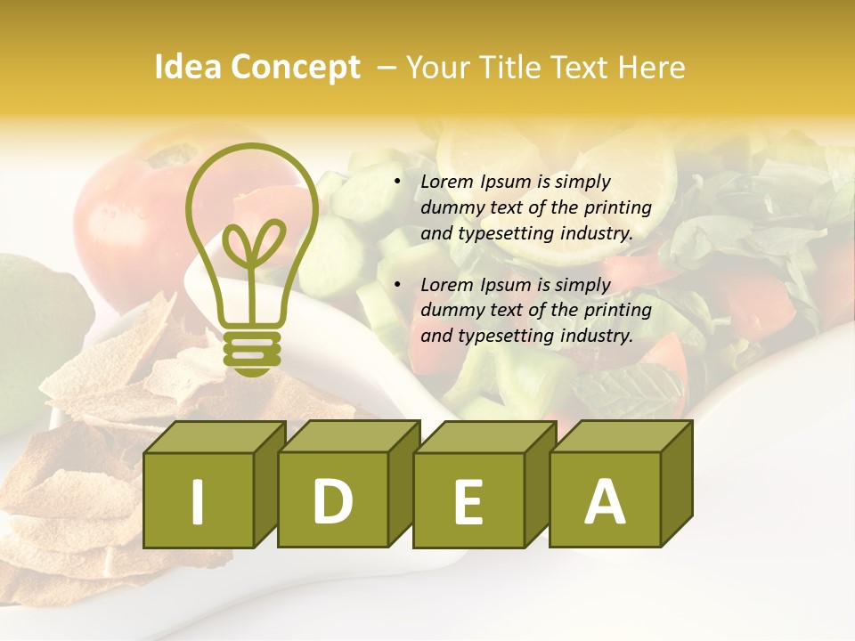 Cucumber Diet Fattouche PowerPoint Template