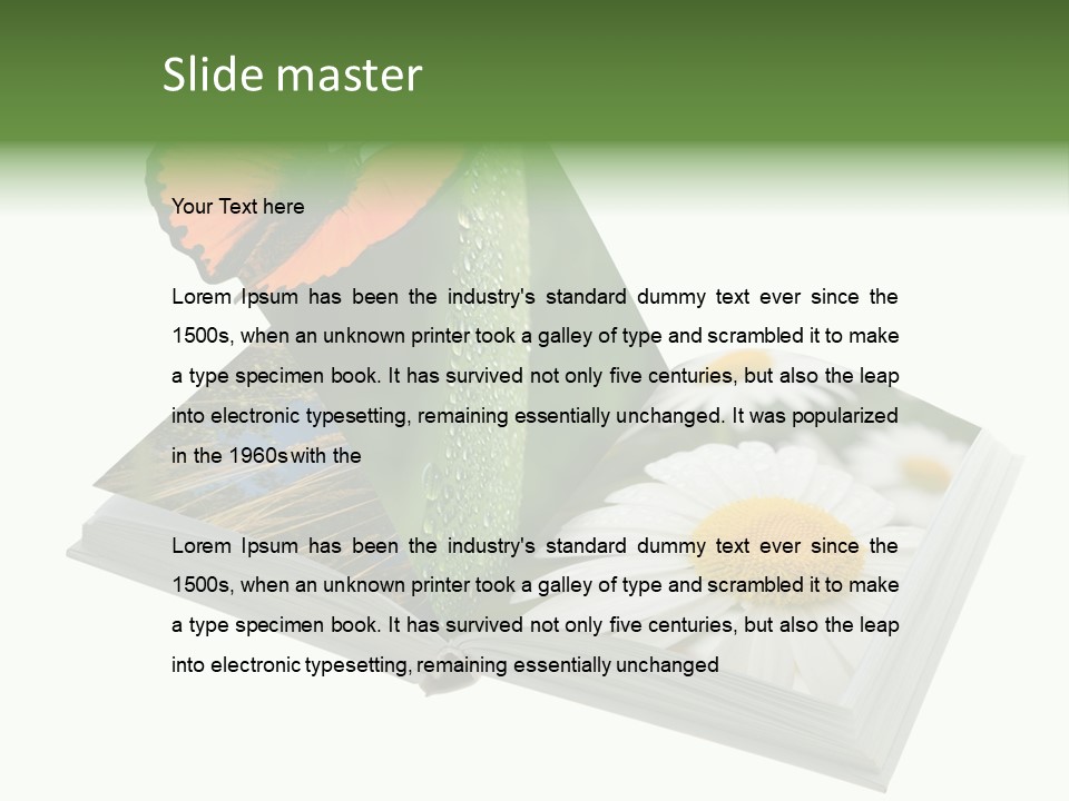 Education Symbol Studying PowerPoint Template