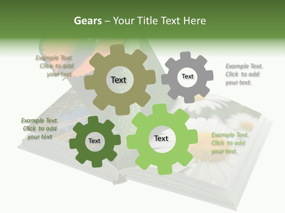 Education Symbol Studying PowerPoint Template
