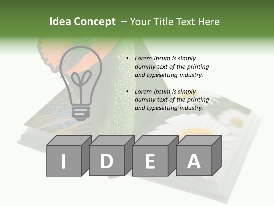 Education Symbol Studying PowerPoint Template