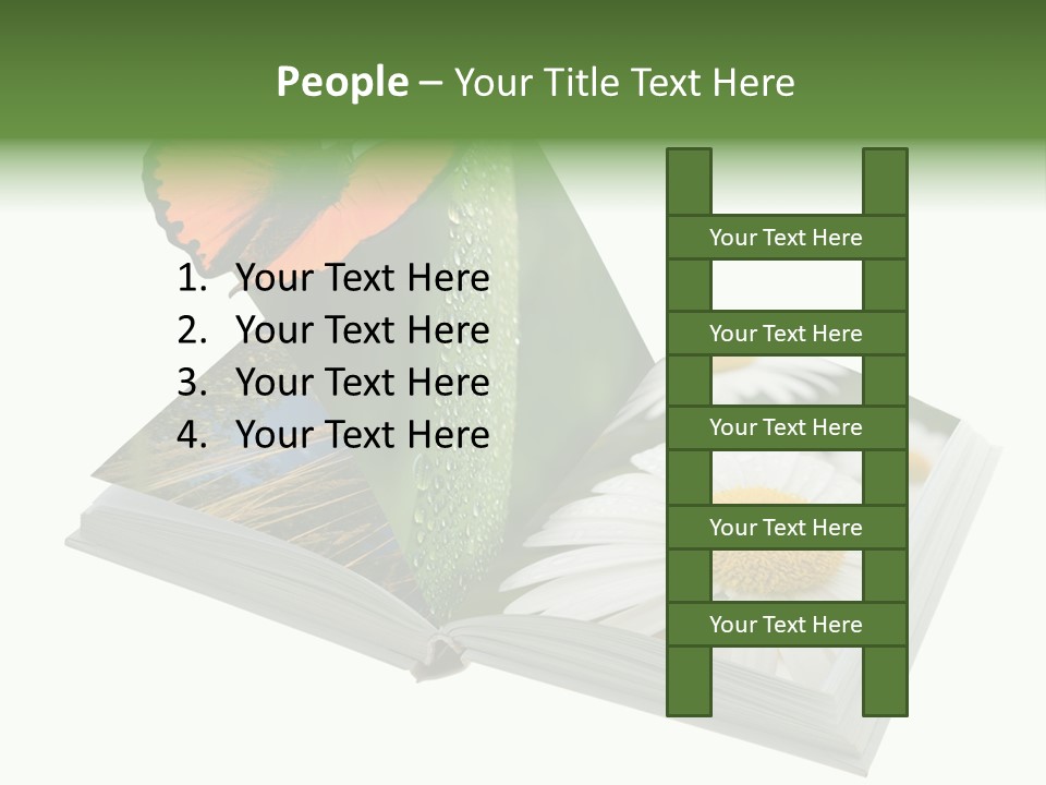 Education Symbol Studying PowerPoint Template