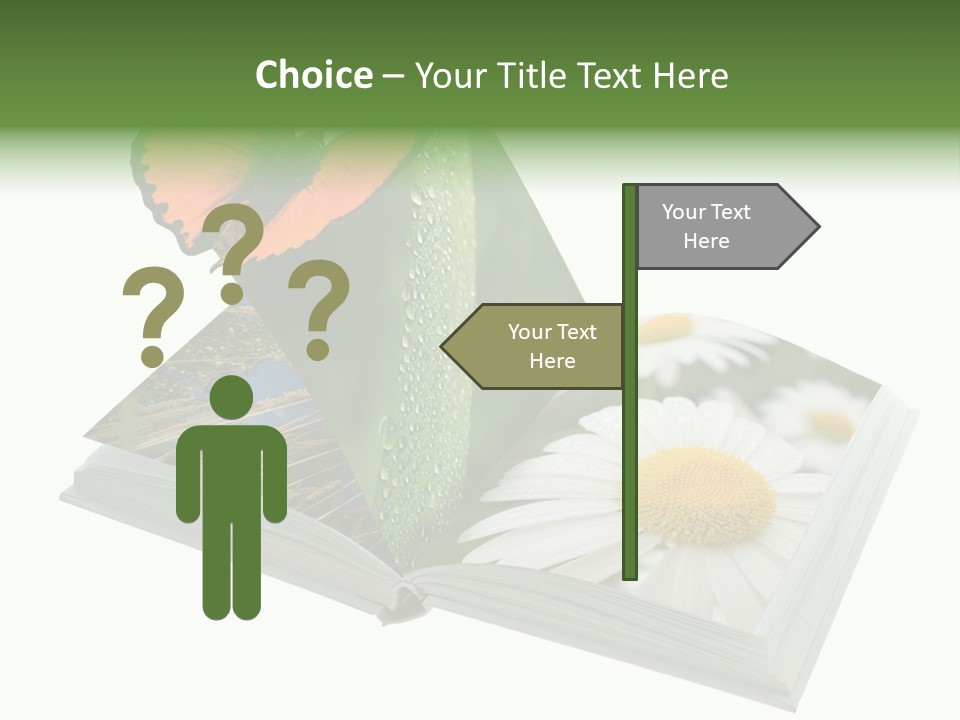 Education Symbol Studying PowerPoint Template