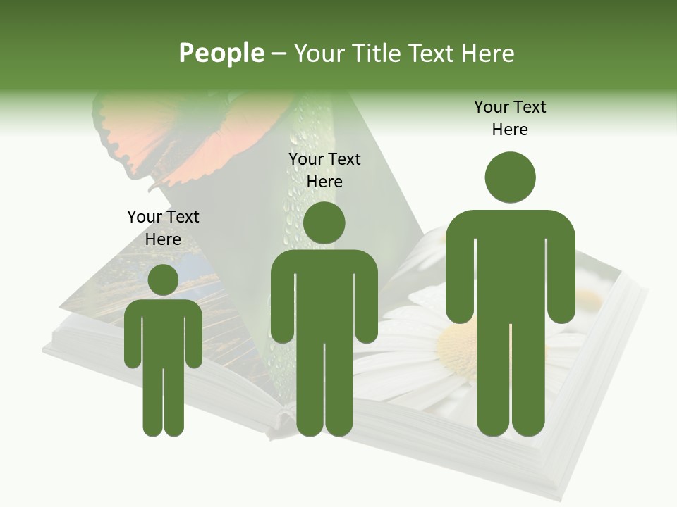 Education Symbol Studying PowerPoint Template