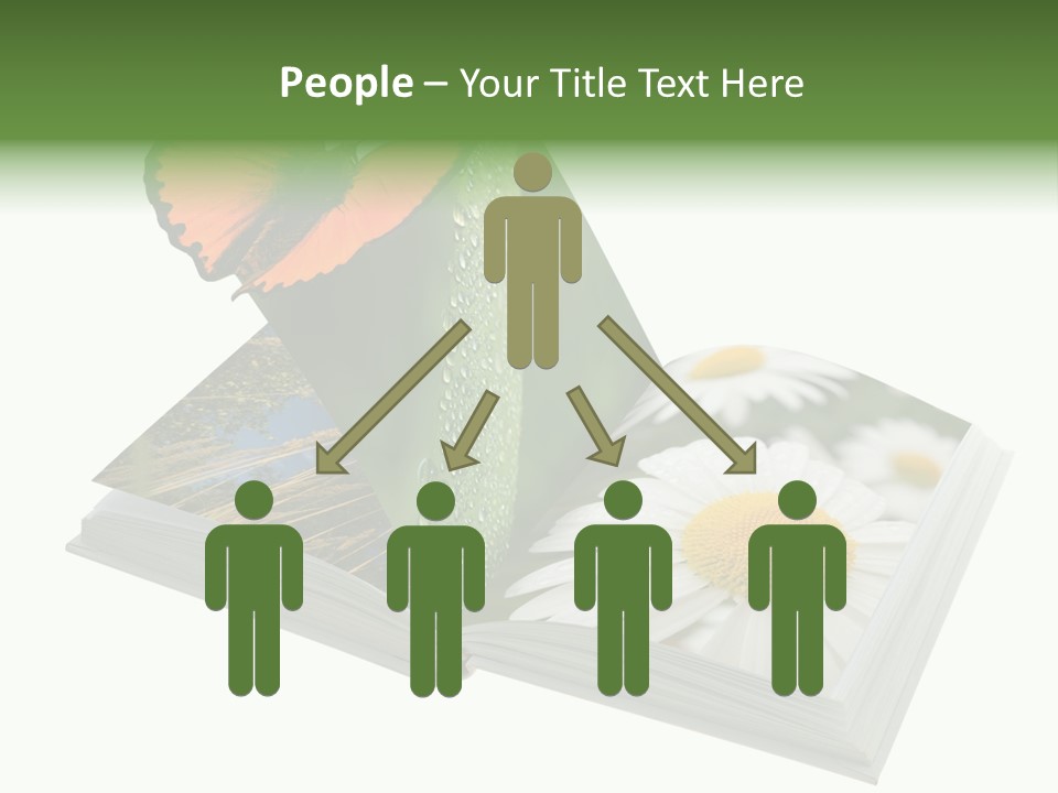 Education Symbol Studying PowerPoint Template