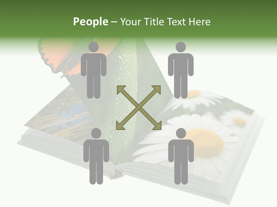 Education Symbol Studying PowerPoint Template