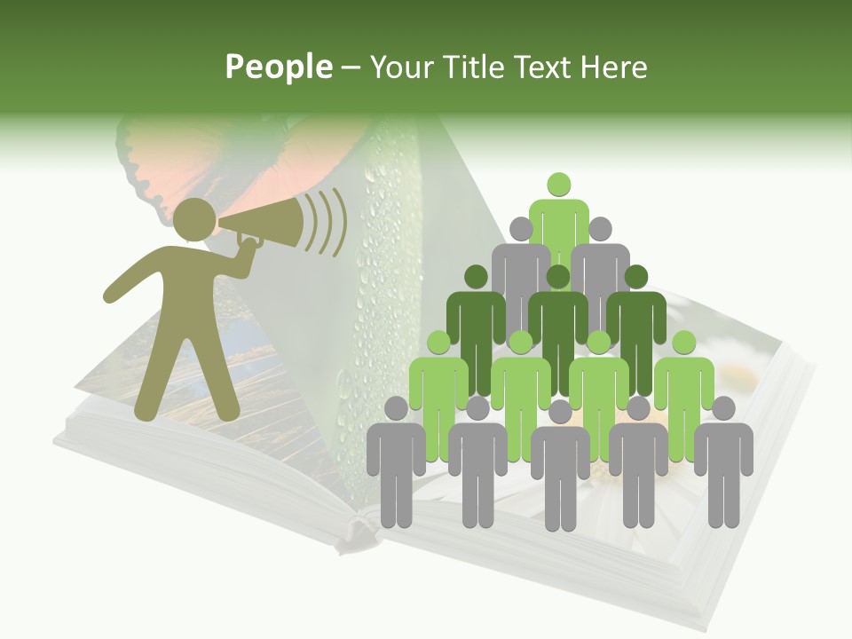 Education Symbol Studying PowerPoint Template