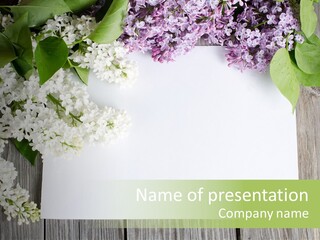 Plant Garden Outdoors PowerPoint Template