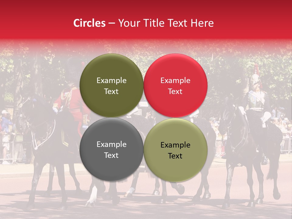 Horse Soldier Crowd PowerPoint Template