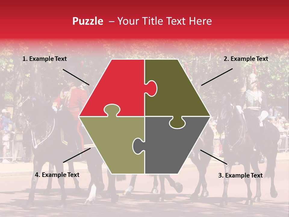 Horse Soldier Crowd PowerPoint Template