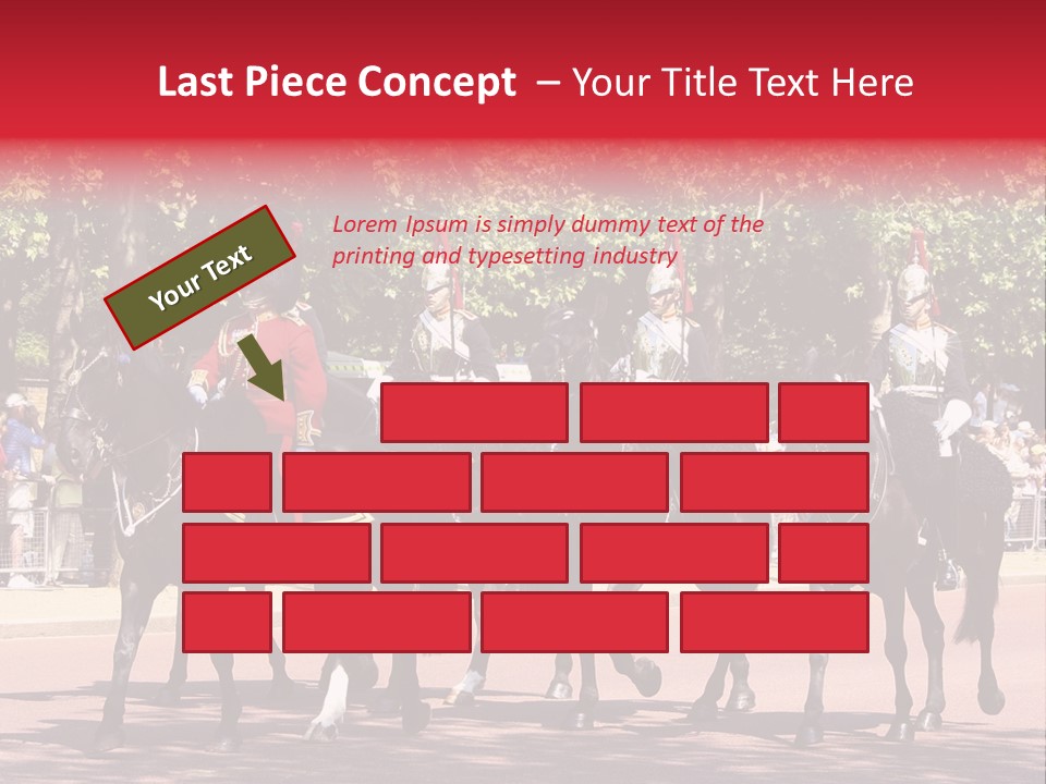 Horse Soldier Crowd PowerPoint Template