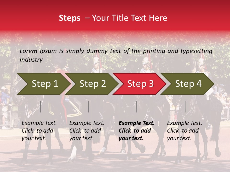 Horse Soldier Crowd PowerPoint Template