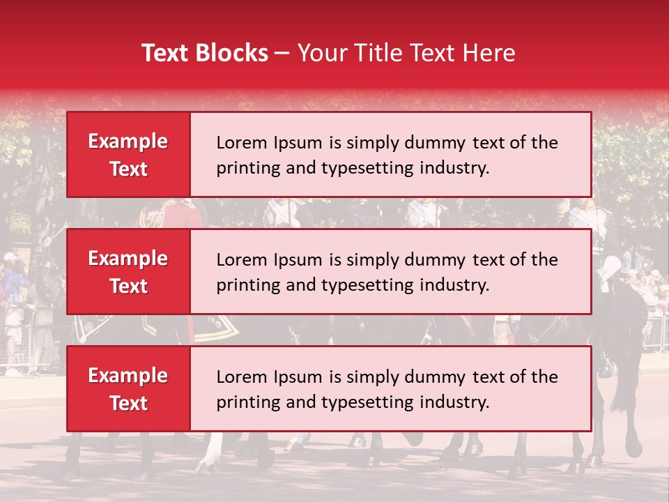 Horse Soldier Crowd PowerPoint Template