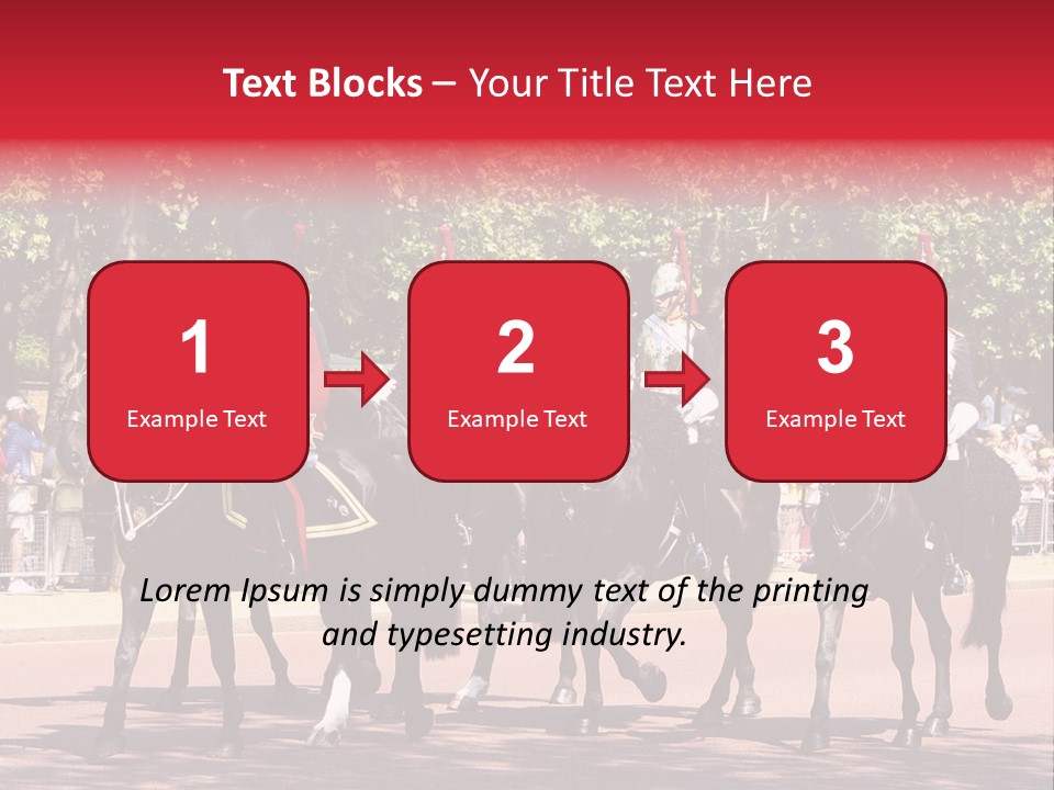 Horse Soldier Crowd PowerPoint Template