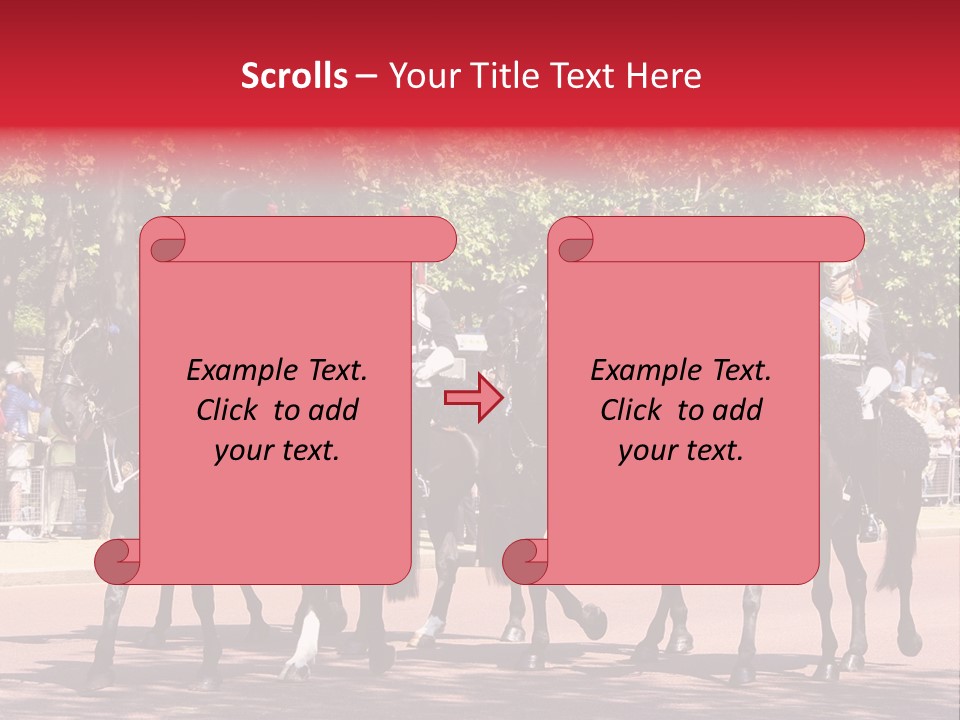 Horse Soldier Crowd PowerPoint Template