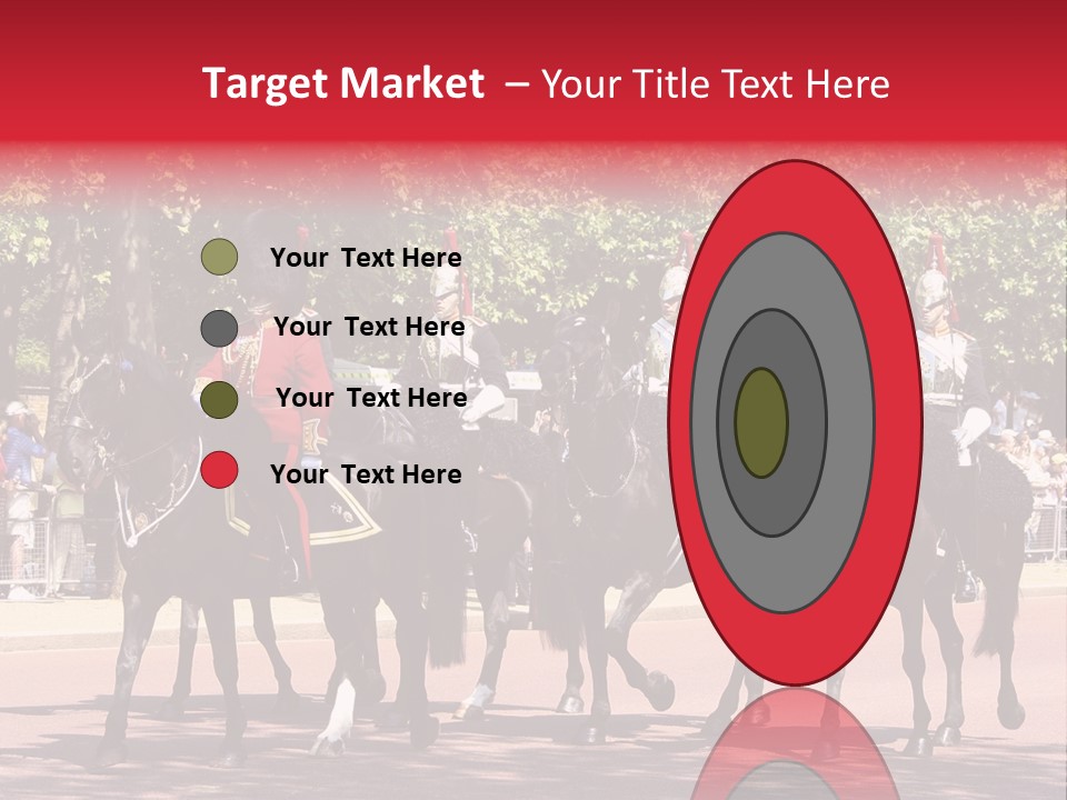 Horse Soldier Crowd PowerPoint Template