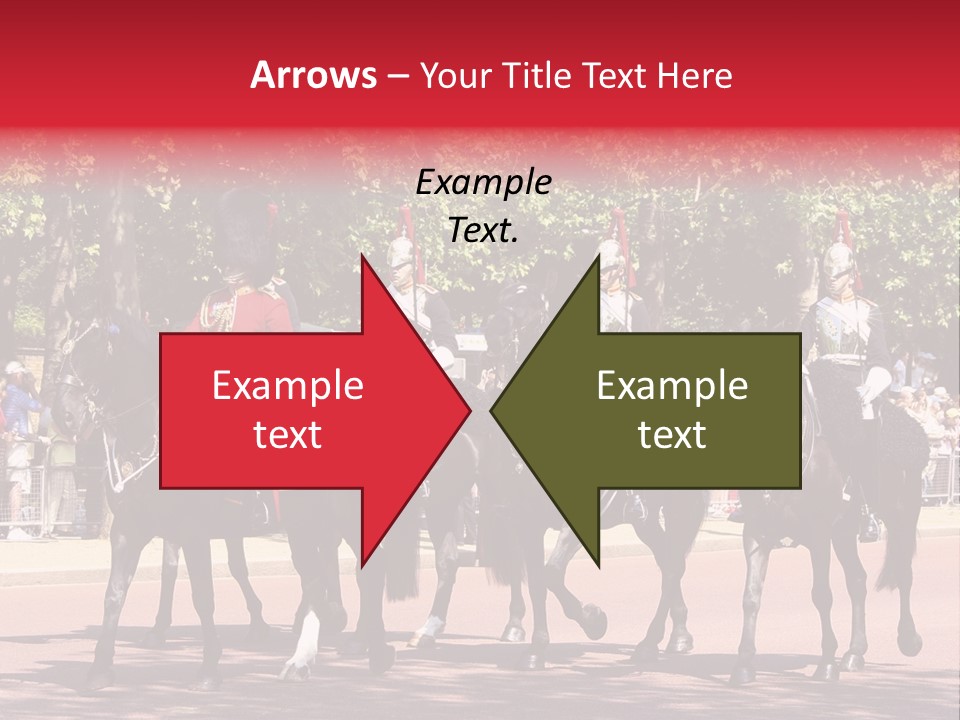 Horse Soldier Crowd PowerPoint Template