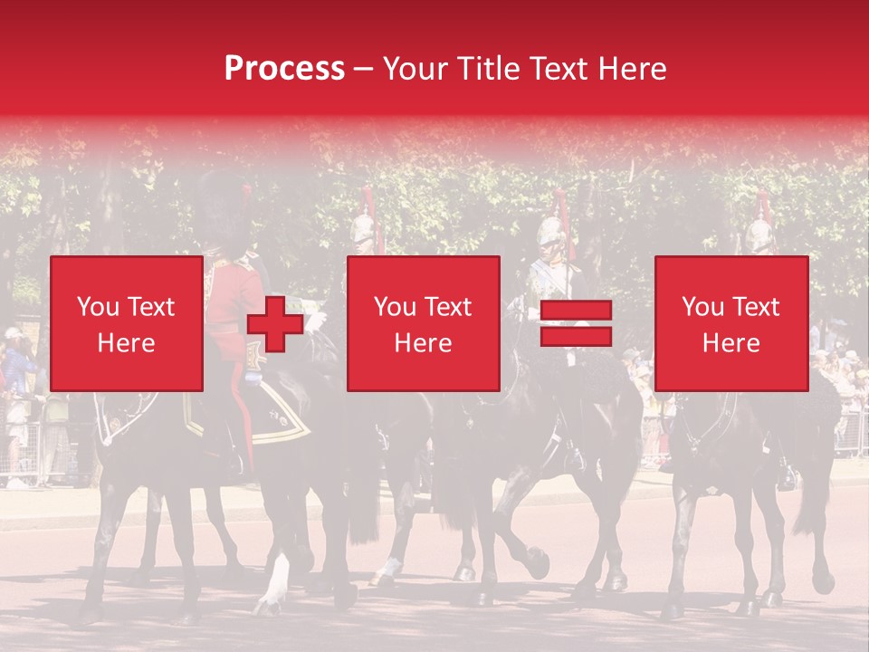 Horse Soldier Crowd PowerPoint Template