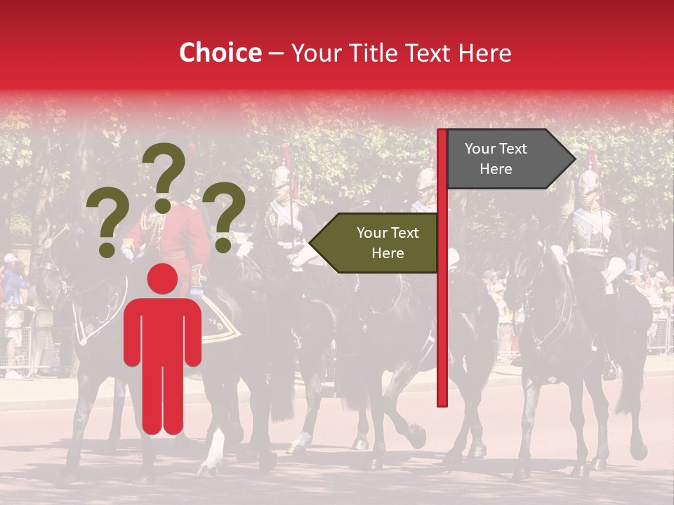Horse Soldier Crowd PowerPoint Template