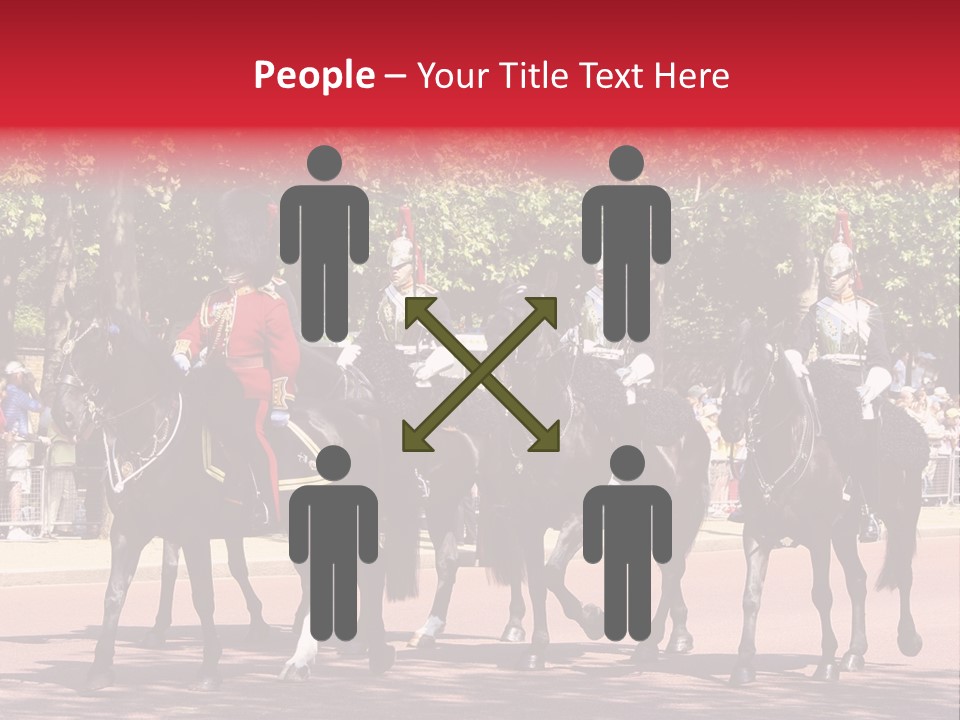 Horse Soldier Crowd PowerPoint Template