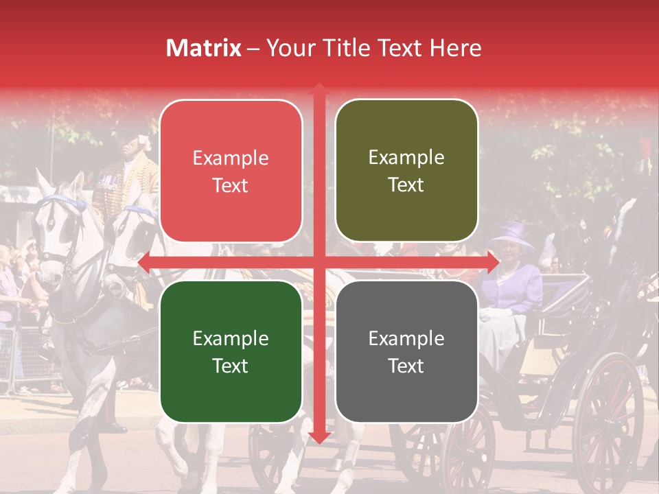 June Trooping The Colour London PowerPoint Template