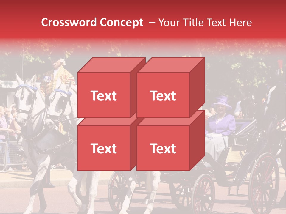 June Trooping The Colour London PowerPoint Template