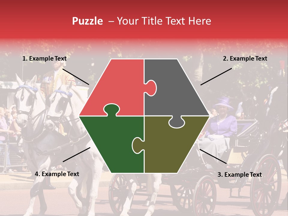 June Trooping The Colour London PowerPoint Template