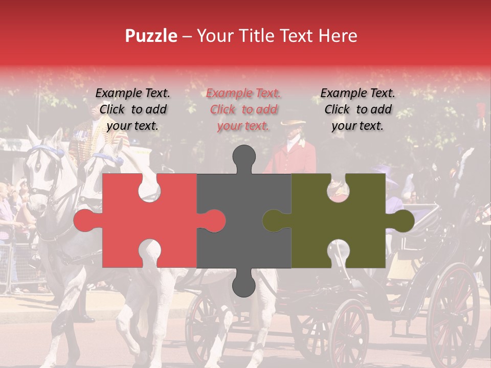 June Trooping The Colour London PowerPoint Template