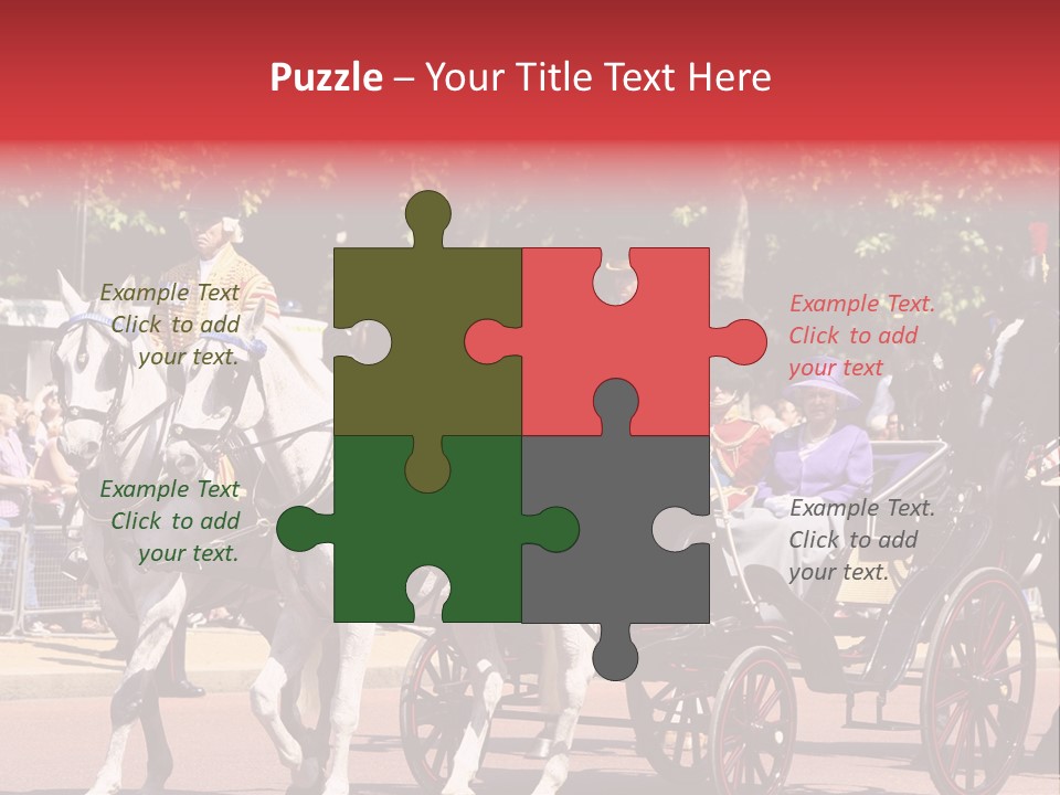 June Trooping The Colour London PowerPoint Template