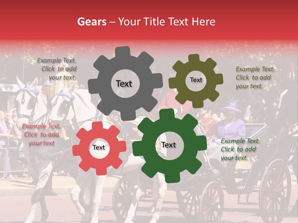 June Trooping The Colour London PowerPoint Template