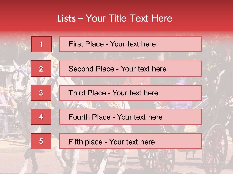 June Trooping The Colour London PowerPoint Template