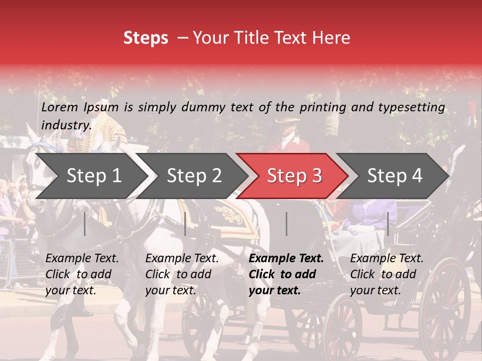 June Trooping The Colour London PowerPoint Template