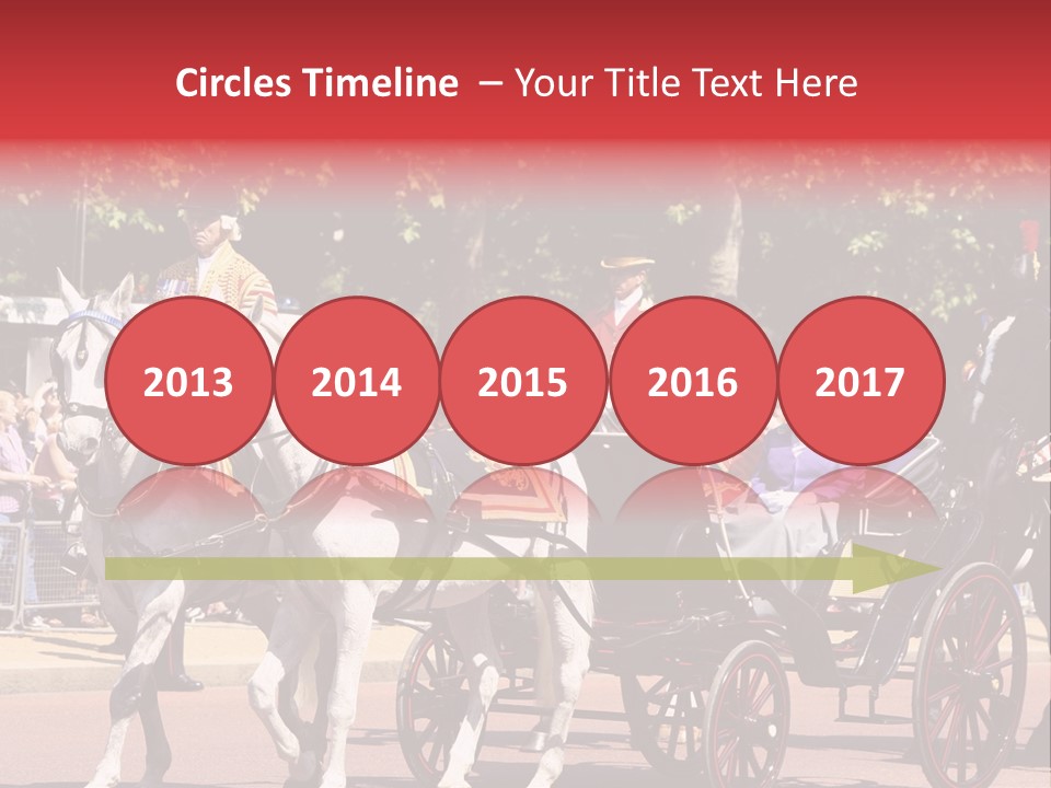 June Trooping The Colour London PowerPoint Template