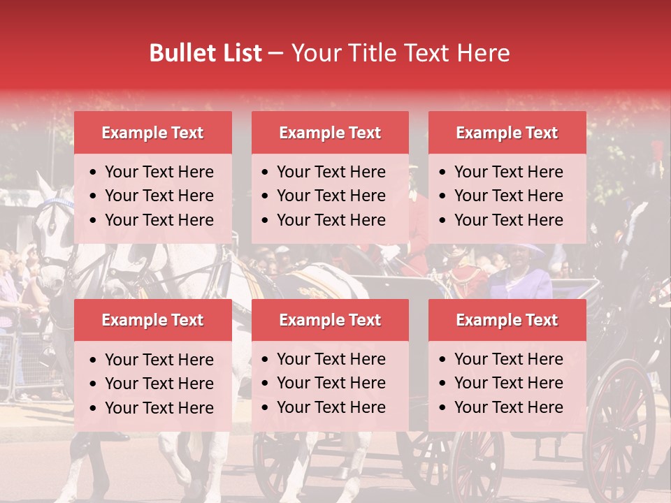 June Trooping The Colour London PowerPoint Template