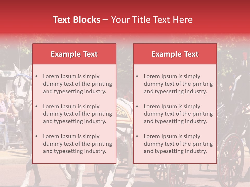 June Trooping The Colour London PowerPoint Template