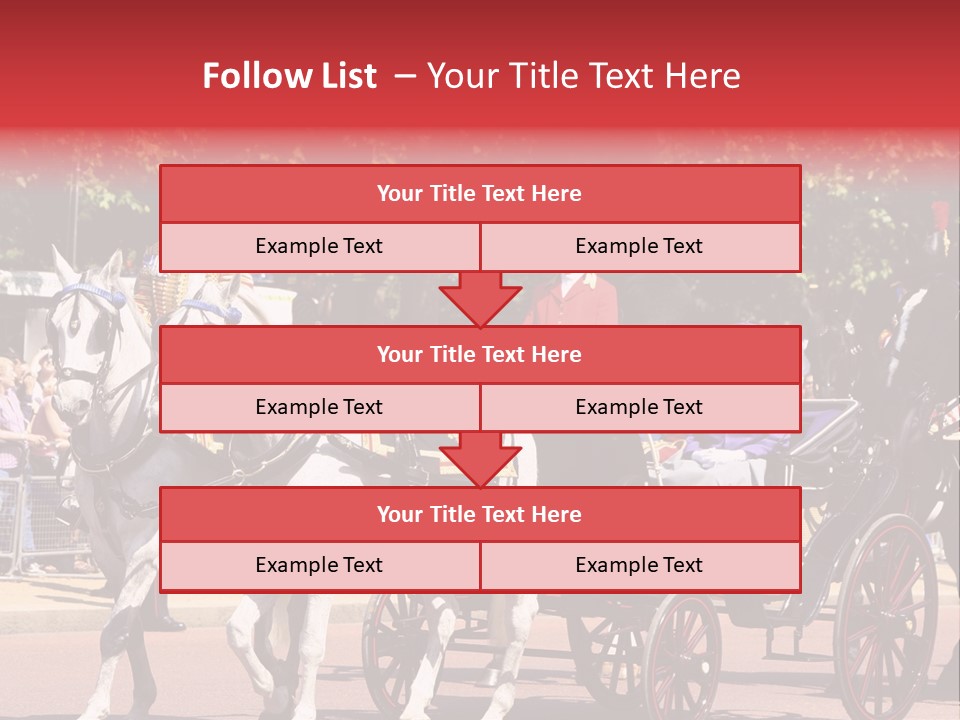 June Trooping The Colour London PowerPoint Template