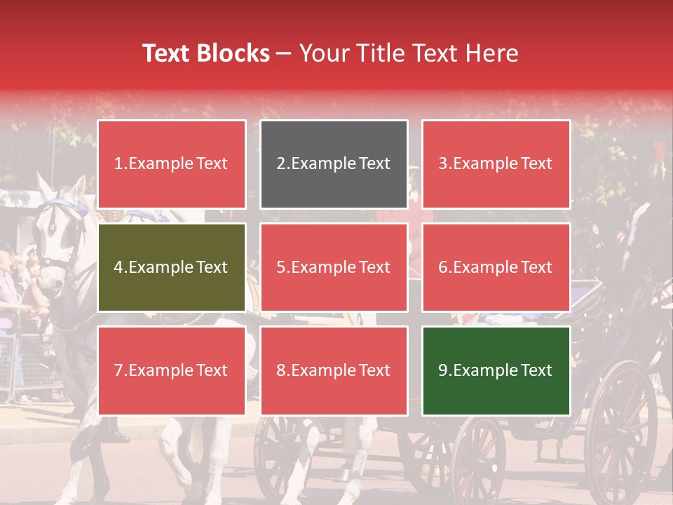 June Trooping The Colour London PowerPoint Template