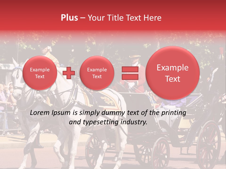 June Trooping The Colour London PowerPoint Template