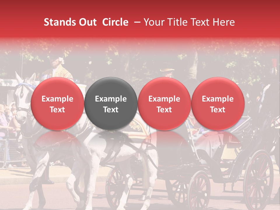 June Trooping The Colour London PowerPoint Template