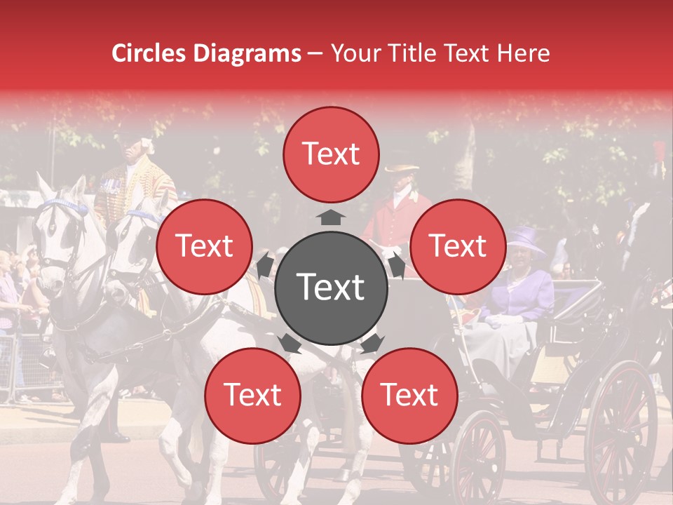 June Trooping The Colour London PowerPoint Template