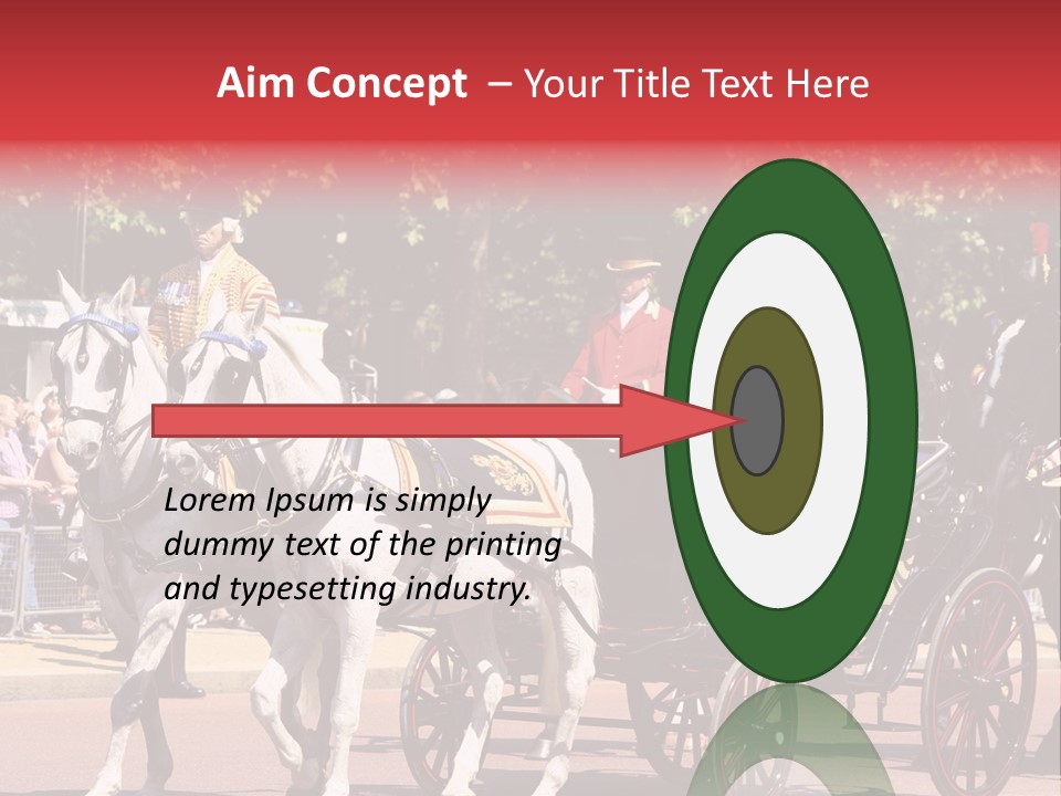 June Trooping The Colour London PowerPoint Template